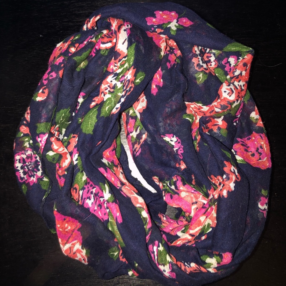 Floral infinity scarf